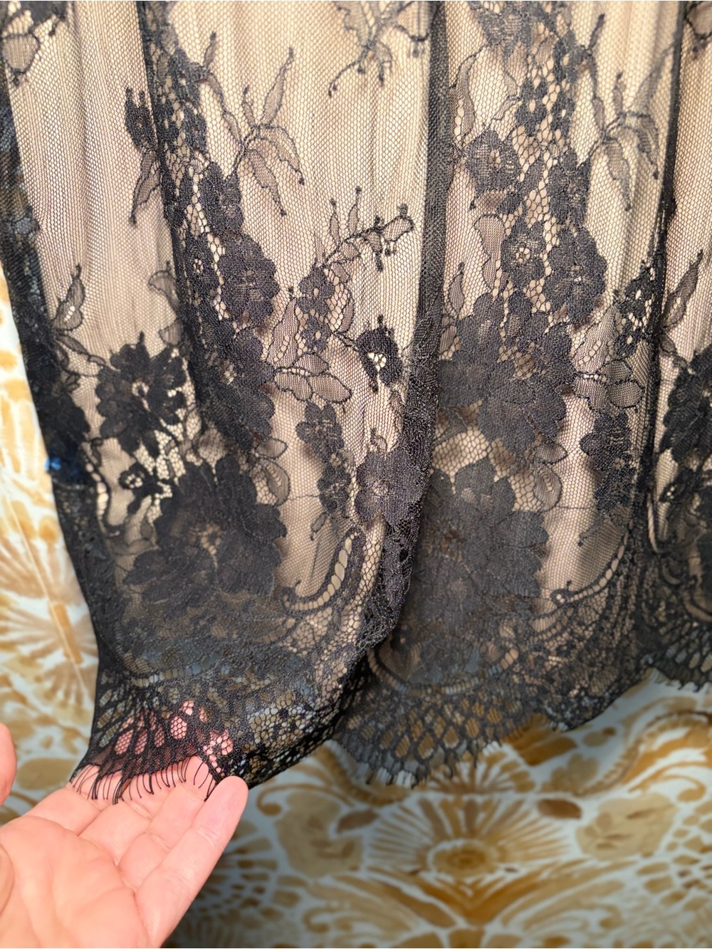 Soma Floral Lace Chemise Dress L Romantic Feminine Soft Girl - Picture 8 of 10